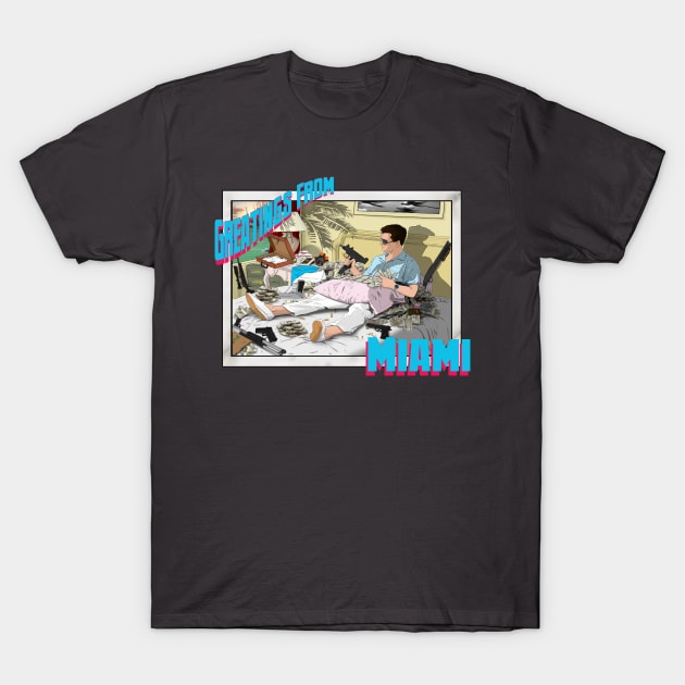 Miami Blues V.II T-Shirt by Deadpoolinc